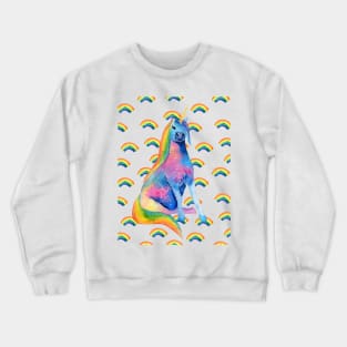 Rainbow unicorn Crewneck Sweatshirt